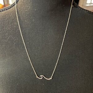 Ocean Drive Silver Wave Necklace